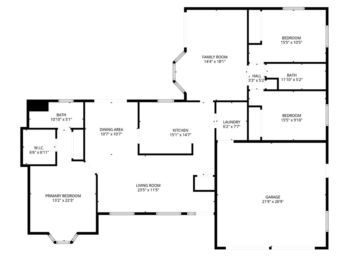 Sample real estate floor plan — Picture That Property