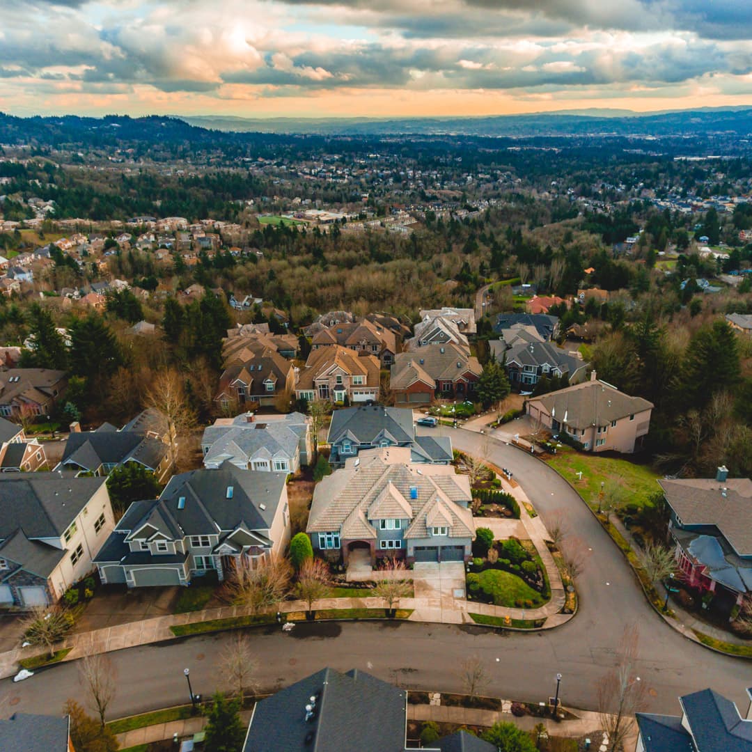 Drone photography — NW Skyline Heights Rd, Portland, OR